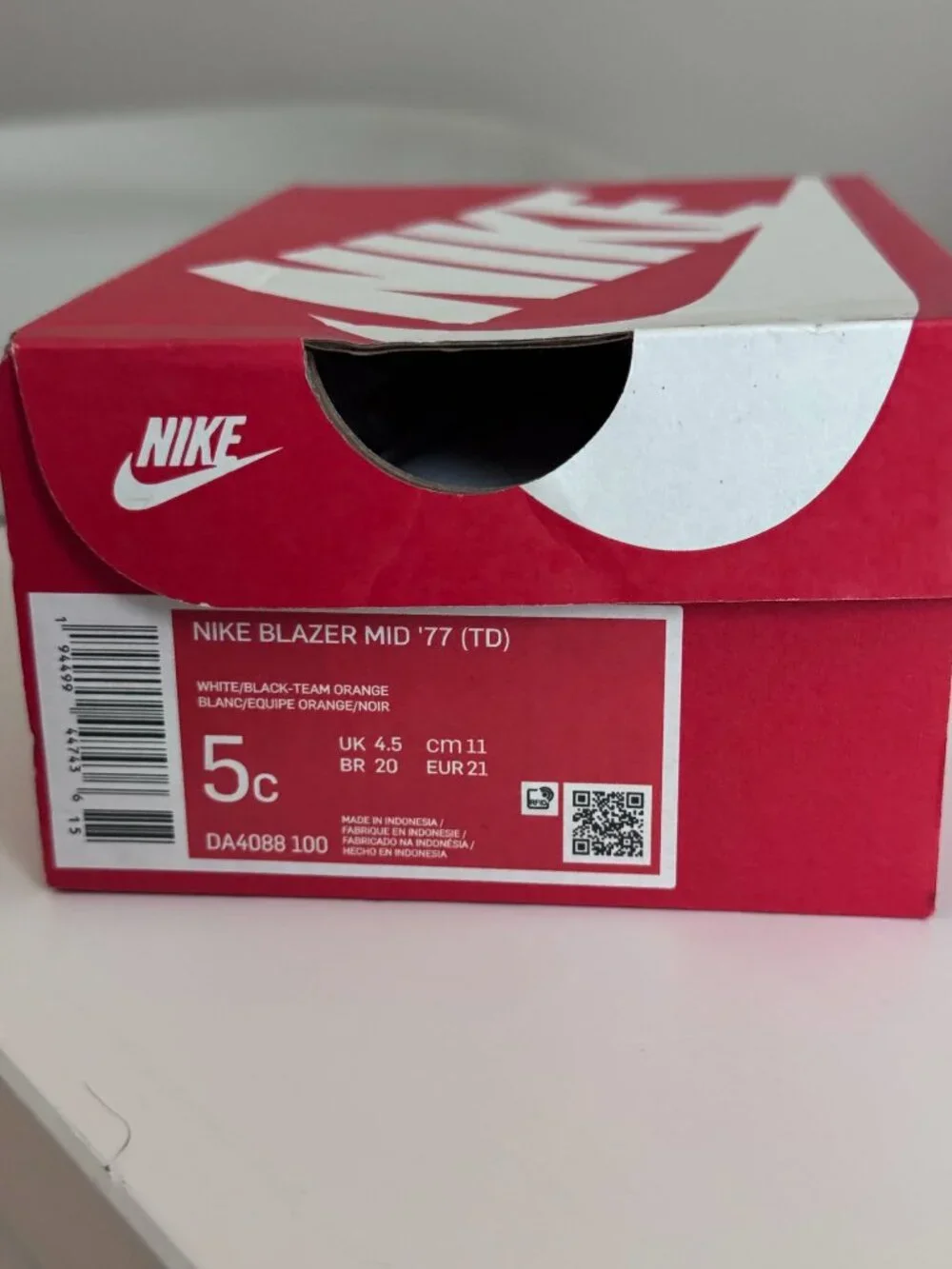Infant Nike Blazer Mid Sneaker - 5C